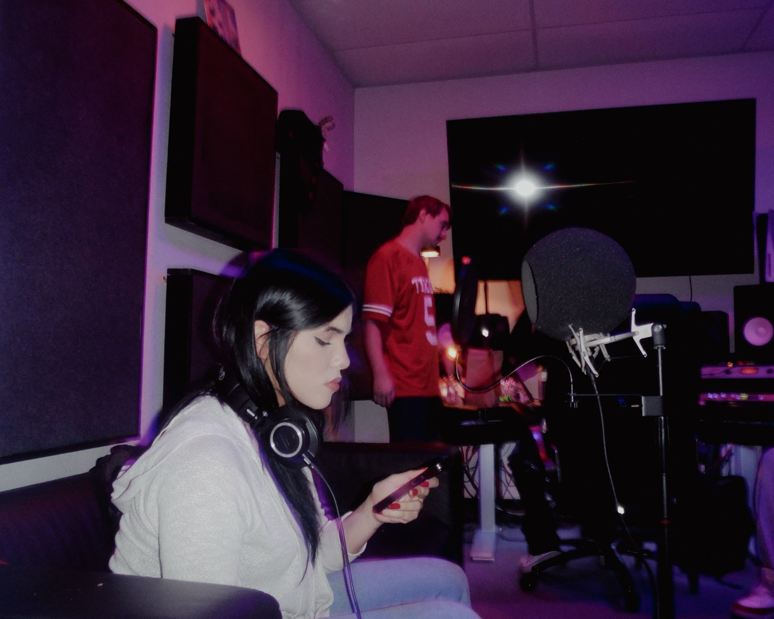 Recording studio session